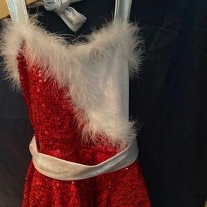 Sequin Red /Silver/ White Holiday Dress